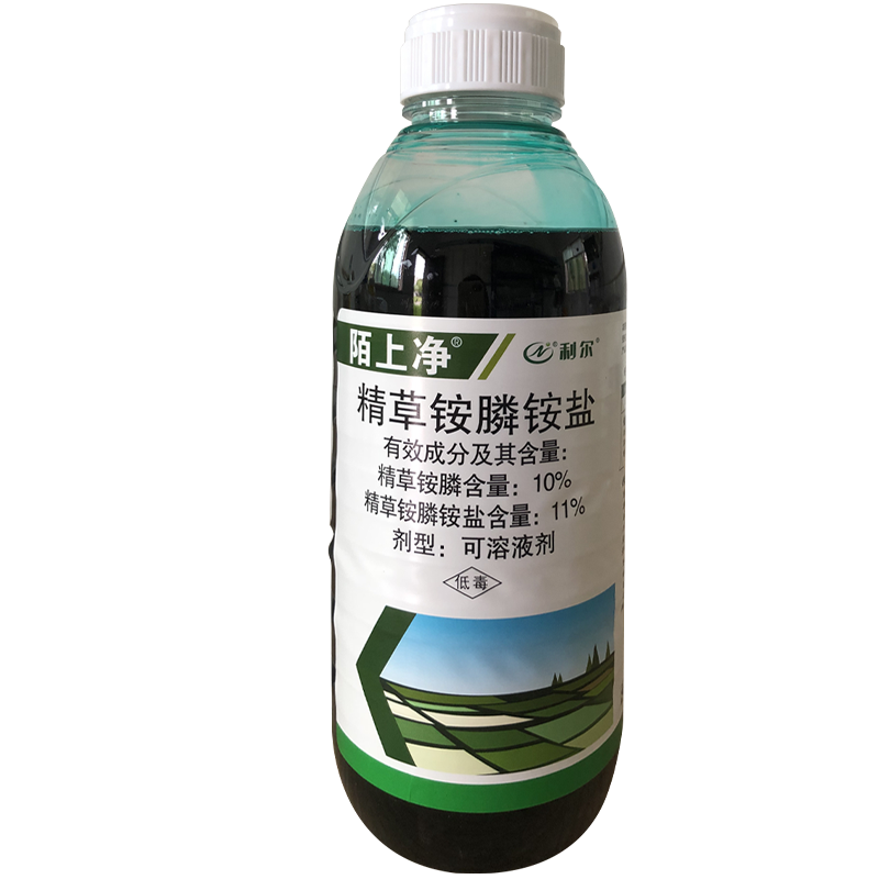 陌上净10%精草铵膦铵盐可溶液剂 1000g*12瓶